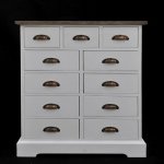 Chest of drawers Antique white  70x38x110