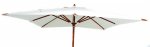 Wood parasol 300 x 300 - grey