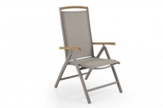 Andy position chair taupe/teak