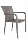 Bastia stacking chair dolphin grey