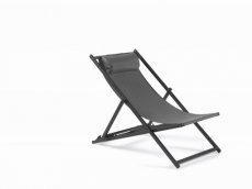 Denia sunlounger charcoil gescova