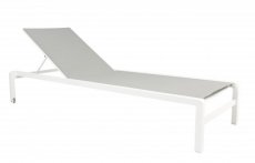 Gabana sunlounger white gescova