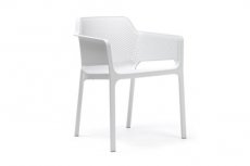 Net armchair white