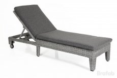 Paulina lounger w. wheels Grey