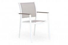 Scilla tuinstoel wit/grijs