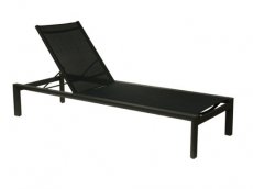 Vittorio sunlounger black/black